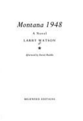 Montana 1948 : a novel 