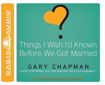 Things I wish I'd known before we got married
