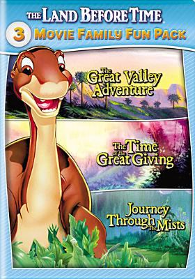 The land before time : 3 movie family fun pack : The great valley adventure ; The time of the great giving ; Journey through the mists.