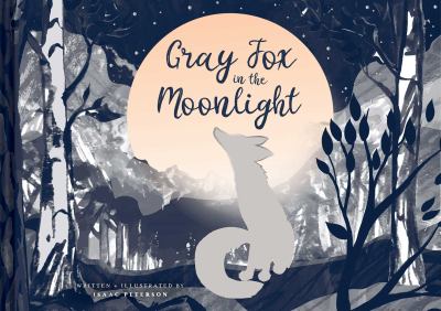 Gray fox in the moonlight 