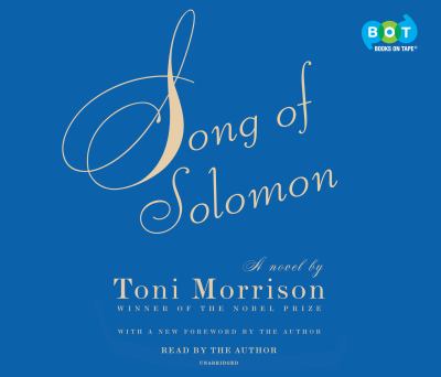 Song of solomon A novel.