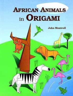 African animals in origami 