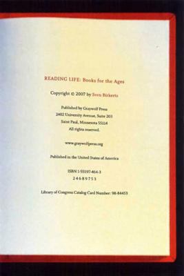 Reading life : books for the ages 