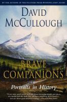 Brave companions : portraits in history  Cover Image