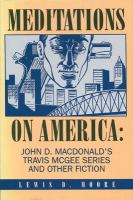 Meditations on America : John D. MacDonald's Travis McGee series and other fiction  Cover Image