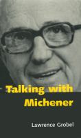 Talking with Michener  Cover Image