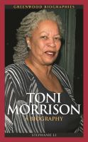 Toni Morrison : a biography  Cover Image