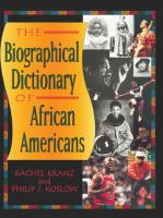 The Biographical dictionary of African Americans  Cover Image