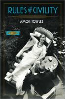 Rules of civility : [a novel]  Cover Image