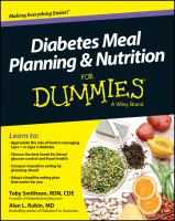 Diabetes meal planning & nutrition for dummies  Cover Image