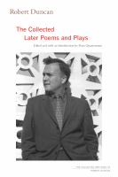 The collected later poems and plays  Cover Image
