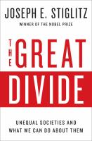 The great divide : unequal societies and what we can do about them  Cover Image