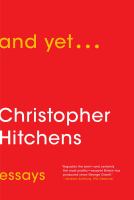 And yet ... : essays  Cover Image