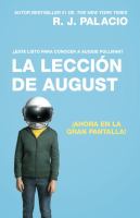 La lección de August (Wonder) / Wonder Cover Image