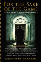 For the sake of the game : stories inspired by the Sherlock Holmes canon  Cover Image