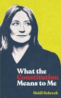 What the Constitution means to me  Cover Image