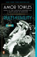 Rules of civility A novel. Cover Image