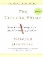 The tipping point : how little things can make a big difference  Cover Image