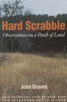 Hard scrabble : observations on a patch of land  Cover Image