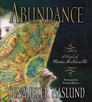 Abundance a novel of Marie Antoinette  Cover Image