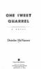 Go to record One sweet quarrel : a novel