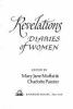 Go to record Revelations: diaries of women,