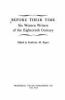 Go to record Before their time : six women writers of the eighteenth ce...