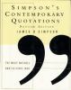 Go to record Simpson's contemporary quotations : the most notable quote...
