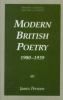Go to record Modern British poetry, 1900-1939