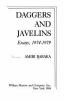 Go to record Daggers and javelins : essays, 1974-1979