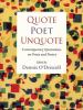 Go to record Quote poet unquote : contemporary quotations on poets and ...
