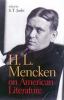 Go to record H.L. Mencken on American literature