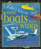 Go to record Some boats have wings