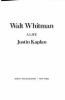 Go to record Walt Whitman, a life