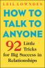 Go to record How to talk to anyone : 92 little tricks for big success i...