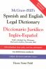 Go to record McGraw-Hill's Spanish and English legal dictionary = Dicci...