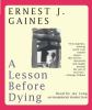 Go to record A lesson before dying