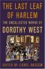 Go to record The last leaf of Harlem : selected and newly discovered fi...